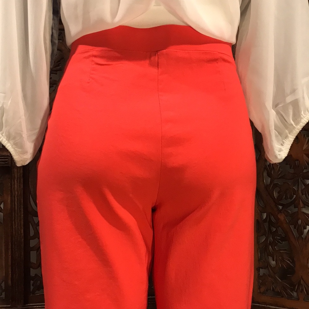 Orange Cropped Pants